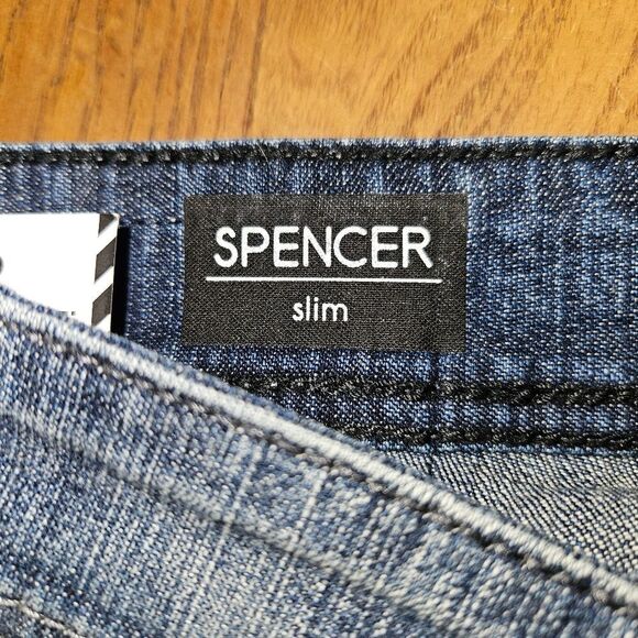 New Jeans by Buffalo Spencer Slim Mens Waist 32 Blue Jean Shorts Vintage Style - Picture 7 of 8